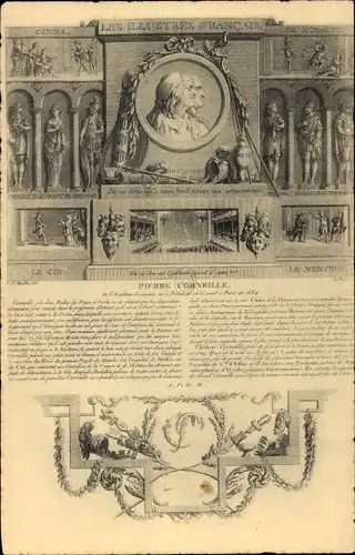 Künstler Ak Pierre Corneille en Images, Principales scenes du theatre et de la vie