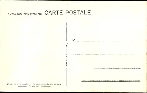 Ak Strasbourg Straßburg Elsass Bas Rhin, Weinberg, Ortsansichten, Vins d'Alsace