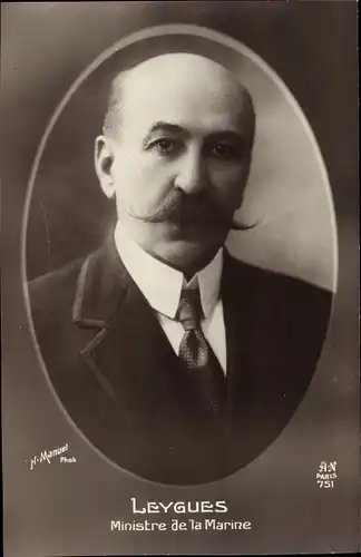 Ak Georges Leygues, Ministre de la Marine, Fotograf Henri Manuel