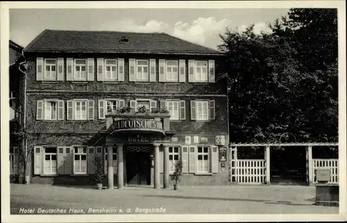 Ak Bensheim an der Bergstraße in Hessen, Hotel Deutsches Haus