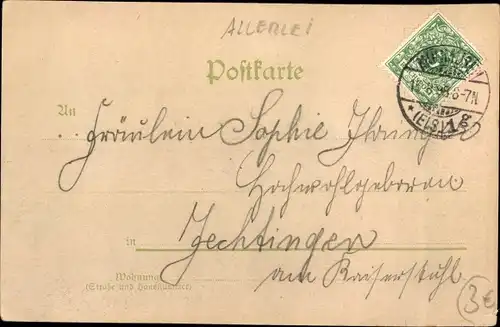 Künstler Ak Dreyfus Affäre, Zola Esterhazy, Die verschleierte Dame Nr. 4, Des Rätsels Lösung