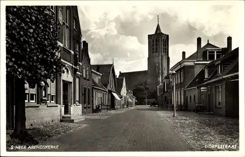 Ak 's Heer Arendskerke Zeeland Niederlande, Dorpsstraat