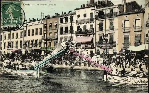 Ak Sète Cette Hérault, Les Joutes Locales, Ruderboote