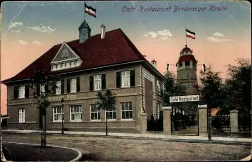 Ak Bredeney Essen im Ruhrgebiet, Cafe-Restaurant Bredeneyer Krone