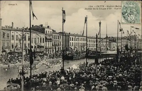 Ak Sète Cette Hérault, Joutes de la Coupe d'Or