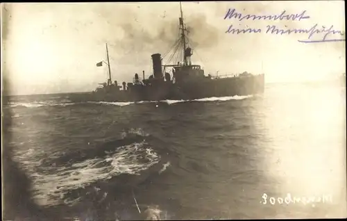 Foto Ak Deutsches Kriegsschiff, Minensuchboot