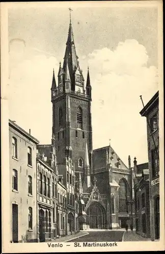 Ak Venlo Limburg Niederlande, St. Martinuskerk