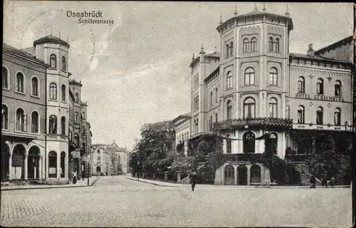 Ak Osnabrück in Niedersachsen, Schillerstraße