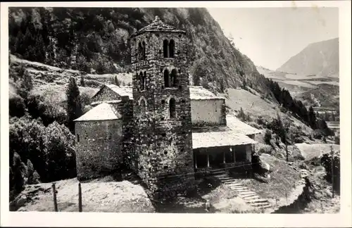 Ak Canillo Andorra, Sant Joan de Caselles, Katholische Kirche