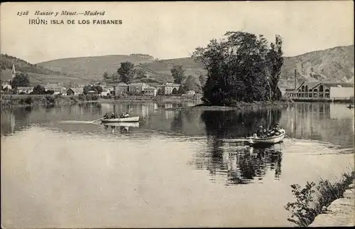 Ak Irún Baskenland Spanien, Isla de los Faisanes