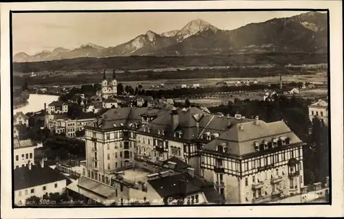 Ak Villach in Kärnten, Panorama mit Parkhotel