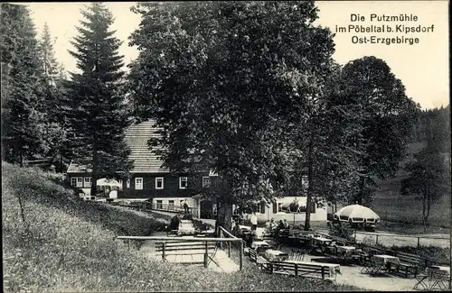 Ak Oberpöbel Dippoldiswalde Sachsen, Putzmühle im Pöbeltal, Osterzgebirge