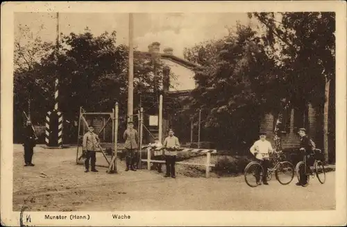 Ak Munster im Heidekreis, Truppenübungsplatz Munsterlager, Wache