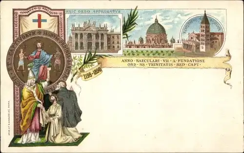 Litho Roma Rom Lazio, L'Ordre des Trinitaires, Basilica