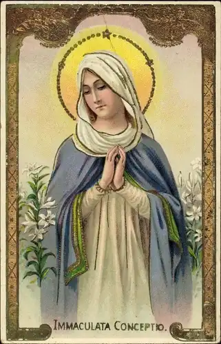 Präge Ak Immaculata Conceptio, Heilige Maria