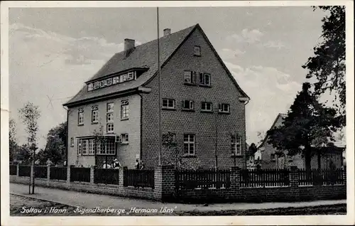 Ak Soltau in der Lüneburger Heide, Jugendherberge Hermann Löns