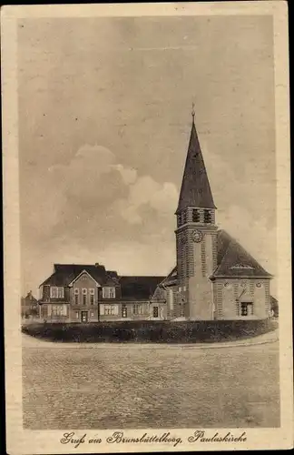 Ak Brunsbüttelkoog Brunsbüttel Schleswig Holstein, Pauluskirche