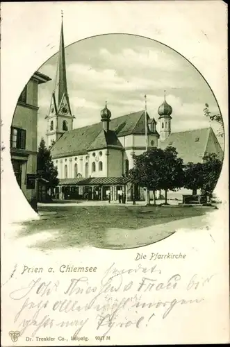 Ak Prien am Chiemsee Oberbayern, Pfarrkirche