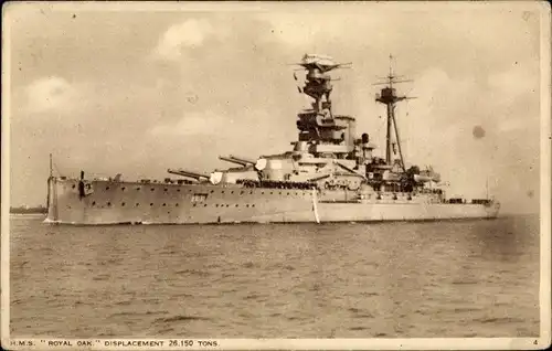 Ak Britisches Kriegsschiff, HMS Royal Oak
