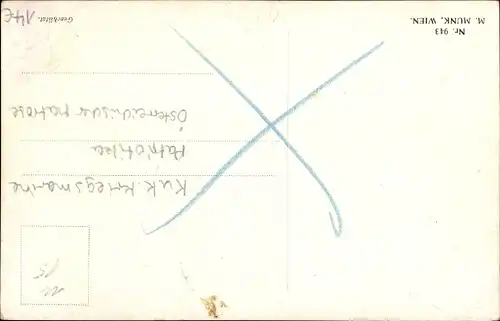 Künstler Ak Kuderna, Franz, Kuk Kriegsmarine, Seemann, Matrose, I. WK