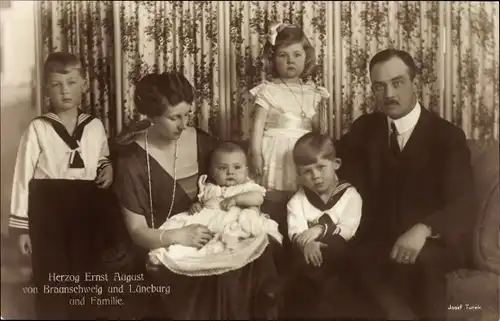 Ak Herzog Ernst August zu Braunschweig Lüneburg, Viktoria Luise, Kinder