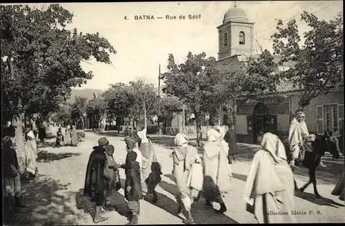 Ak Batna Algerien, Rue de Setif