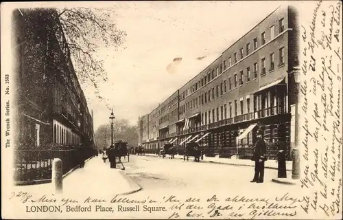 Ak London City England, Bedford Place, Russell Square
