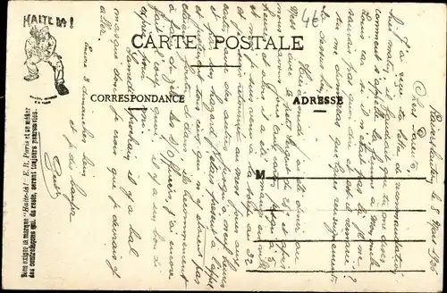 Buchstaben Ak O, Alphabet du Soldat, Coupe de Cheveux, französische Soldaten