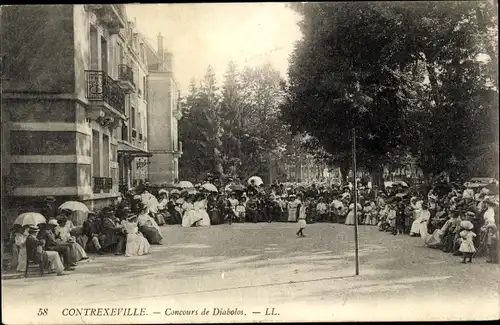 Ak Contrexéville Lothringen Vosges, Concours de Diabolos