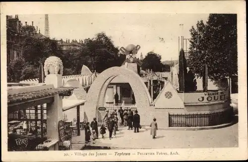 Ak Paris XVII, Exposition des Arts Décoratifs modernes 1925, Village des Jouets, Toytown