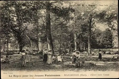 Ak Beaumesnil Eure, Le Repos pour les Jeunes Parisiennes