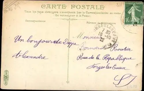 Ak Dieppe Seine Maritime, une course improvisee, Spiele am Strand