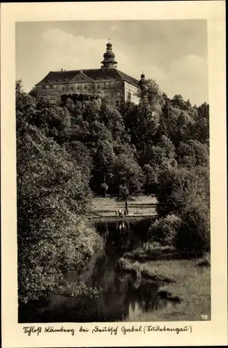 Ak Lemberk Lämberg Jablonné v Podještědí Deutsch Gabel Region Reichenberg, Schloss