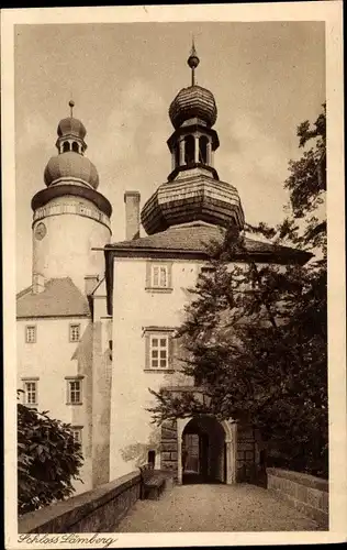 Ak Lemberk Lämberg Jablonné v Podještědí Deutsch Gabel Region Reichenberg, Schlosseingang, Tor