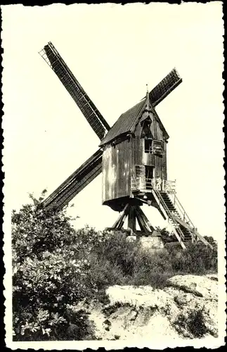 Ak Keerbergen Flämisch Brabant, Le Vieux Moulin en activite, Windmühle