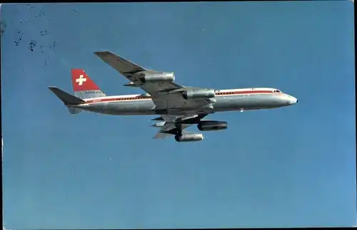 Ak Passagierflugzeug der Swissair, Convair 990 Coronado, N8497H