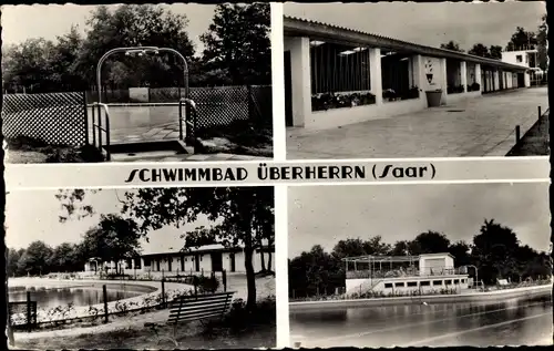 Ak Überherrn im Saarland, Schwimmbad, Schwimmbecken