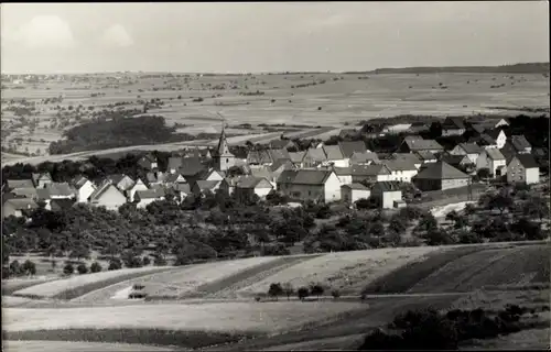 Ak Urbar am Rhein bei Oberwesel, Panorama, Kirchturm