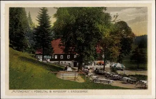 Ak Oberpöbel Dippoldiswalde Sachsen, Putzmühle