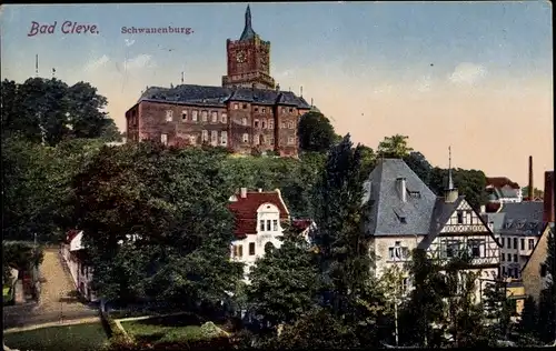 Ak Bad Cleve Kleve am Niederrhein, Schwanenburg