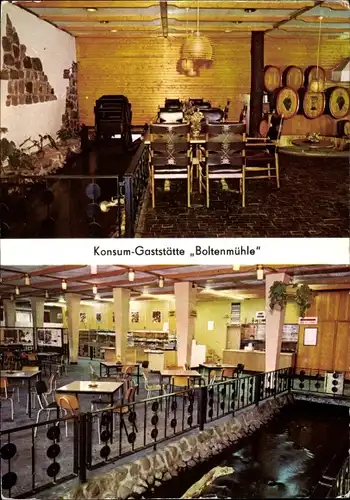 Ak Gühlen Glienicke Neuruppin in Brandenburg, Konsum-Gaststätte "Boltenmühle", Weinstube Zum Gatter