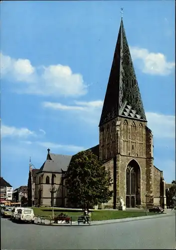 Ak Bocholt im Münsterland, St.-Georg-Kirche, Außenansicht