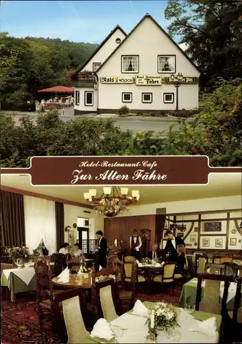 Ak Lohmar in Nordrhein Westfalen, Hotel-Restaurant-Cafe Zur Alten Fähre, Brückenstraße 18