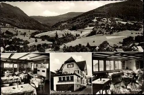 Ak Lauf in Baden Schwarzwald, Gesamtansicht, Gasthaus zur Linde