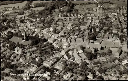 Ak Westerstede in Oldenburg Ammerland, Luftaufnahme