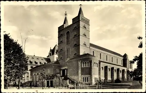 Ak Limburg an der Lahn, Marienkirche der Pallotiner, Außenansicht