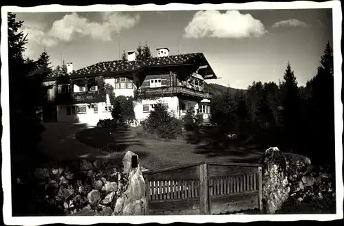 Foto Ak Ramsau im Berchtesgadener Land Oberbayern, Hintersee, Landhaus Jordan