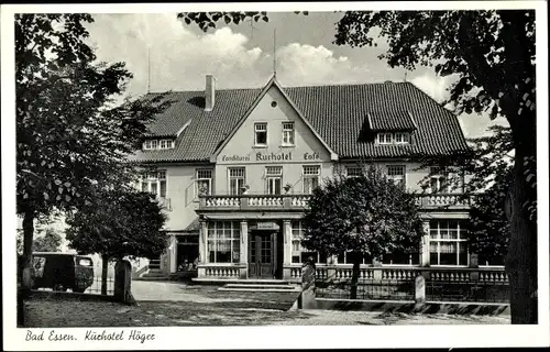 Ak Bad Essen in Niedersachsen, Kurhotel Höger, Außenansicht