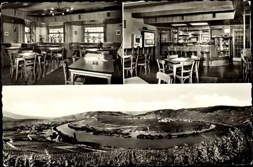 Ak Trittenheim an der Mosel, Panorama, Hotel Restaurant Zum guten Tropfen, Speisesaal