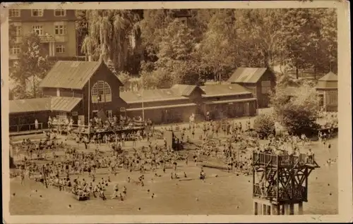 Ak Liberec Reichenberg in Böhmen, Strandbad